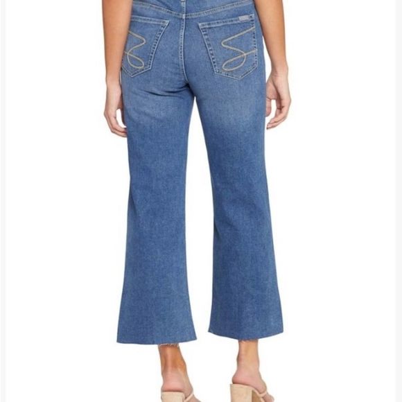 Women’s Size 14 Seven7 High Rise Wide Leg Cropped Jeans - Gauchos - Picture 4 of 9